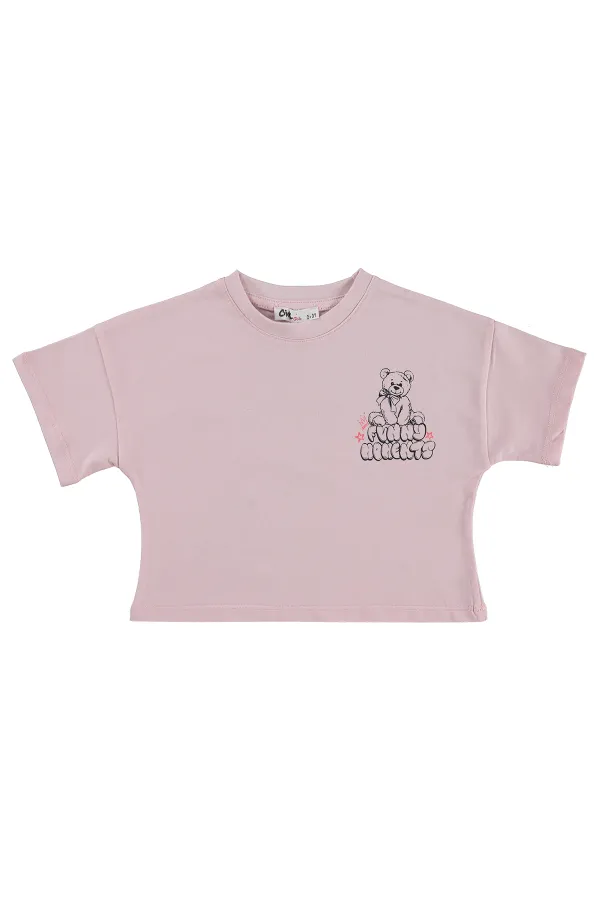 Girls' T-shirt, Ages 2-5, Powder Pink - Pack Girls' T-shirt, Ages 2-5, Powder Pink - Pack