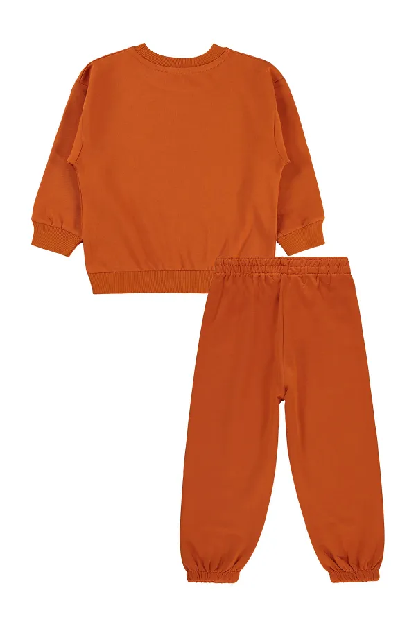 Ensemble de survêtement garçon 2-5 ans orange foncé - Emballage