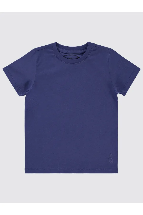 Erkek Çocuk Tişört 2-5 Yaş Mor - Paket