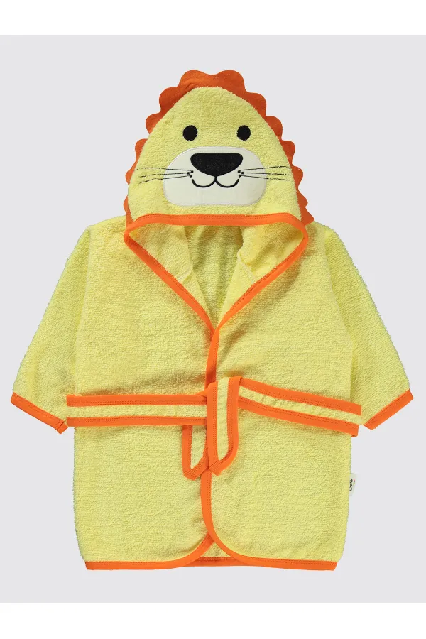 Bebek Bornoz 0-24 Ay Sarı - Paket