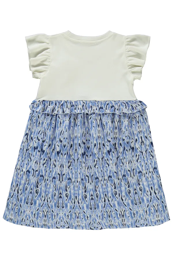 Kız Çocuk Jile ve Elbise 6-9 Yaş Ekru - Paket