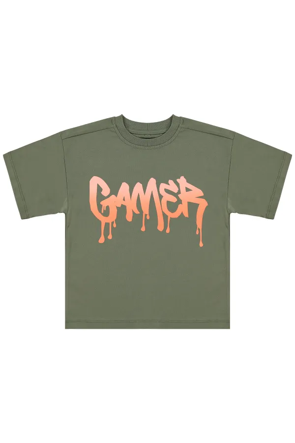 Lot de t-shirts pour garçons, 2-5 ans, kaki