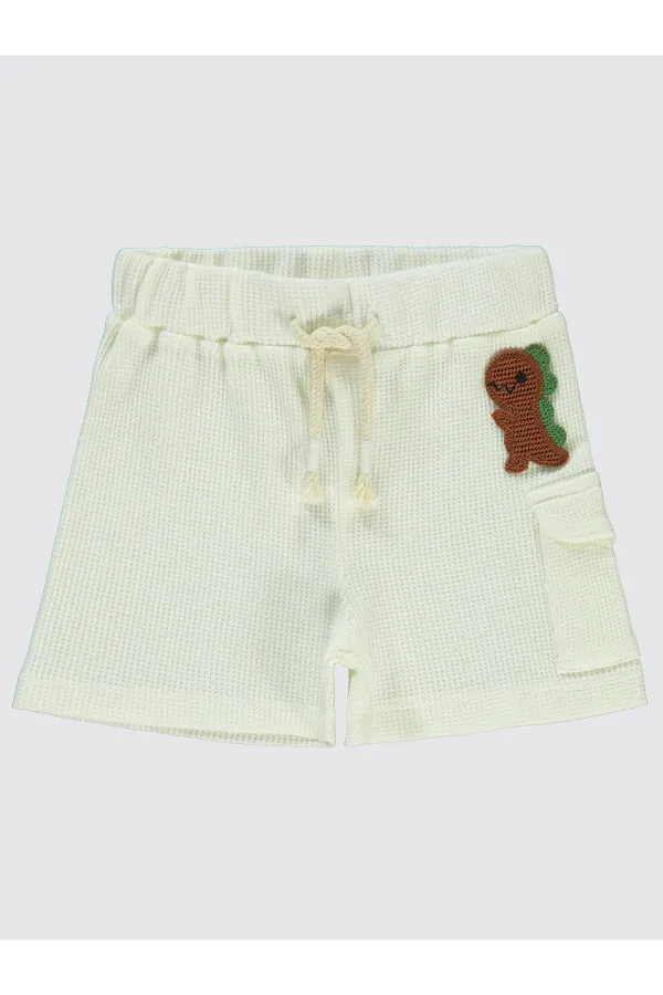 Bebek Şort 0-24 Ay Ekru - Paket