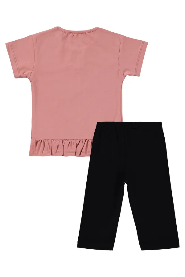 Girls' Team Set 2-5 Years Old Light Terracotta-Black - Package