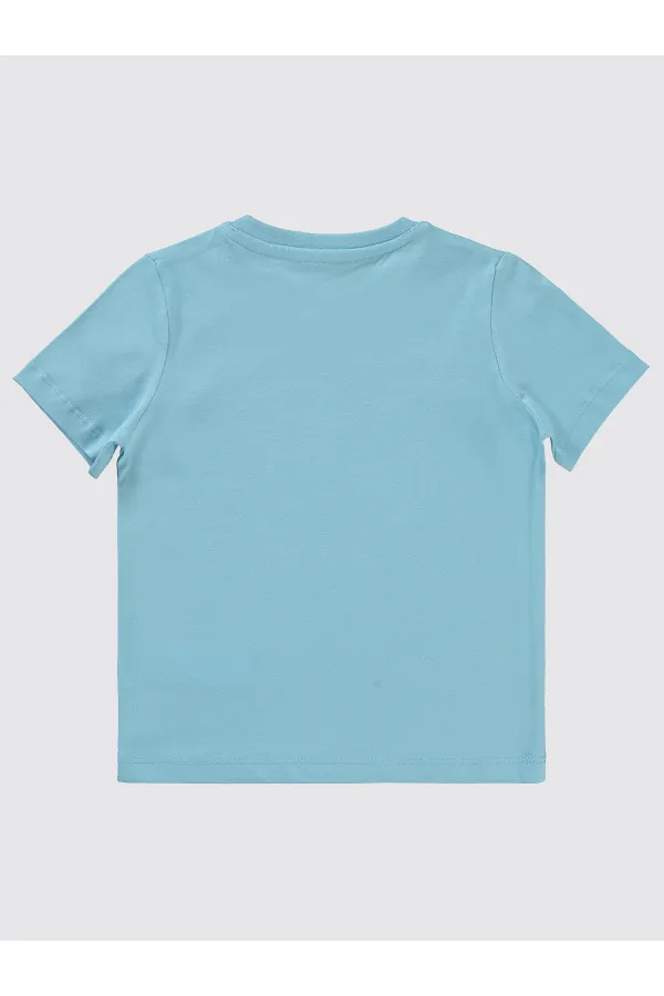 Lot de T-shirts bleus pour garçon de 2 à 5 ans