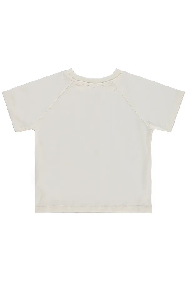 Girls' T-shirt, Ages 2-5, Beige - Pack