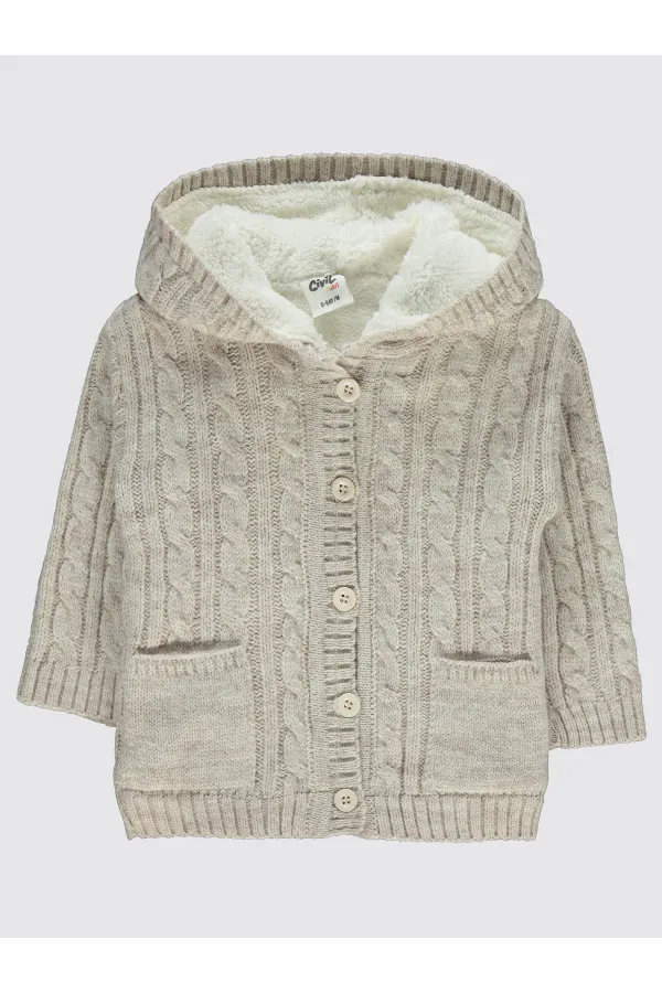 Gilet bébé beige 0-24 mois - Emballage