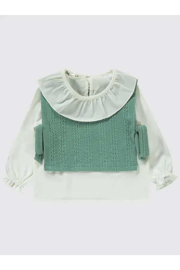 Ensemble vert pour filles de 2 à 5 ans - Emballage