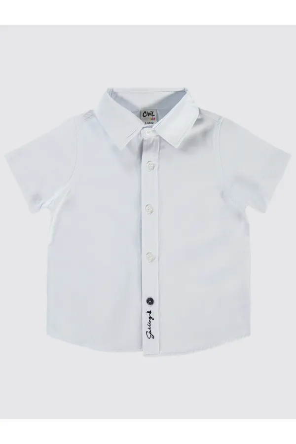 Bebek Gömlek 0-24 Ay Beyaz - Paket