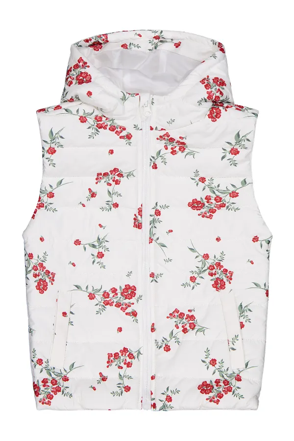 Kız Çocuk Yelek 6-9 Yaş Ekru - Paket