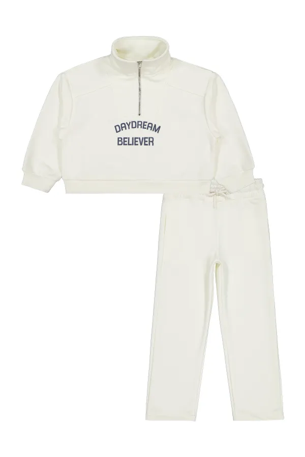 Girls Tracksuit 6-9 Years Old Ecru - Package
