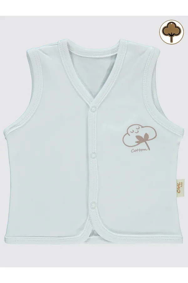 Baby Vest 0-24 Months White - Pack