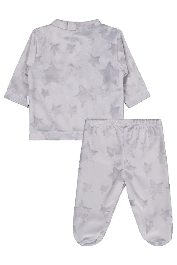 Bebek Pijama Takımı 0-24 Ay Gri - Paket