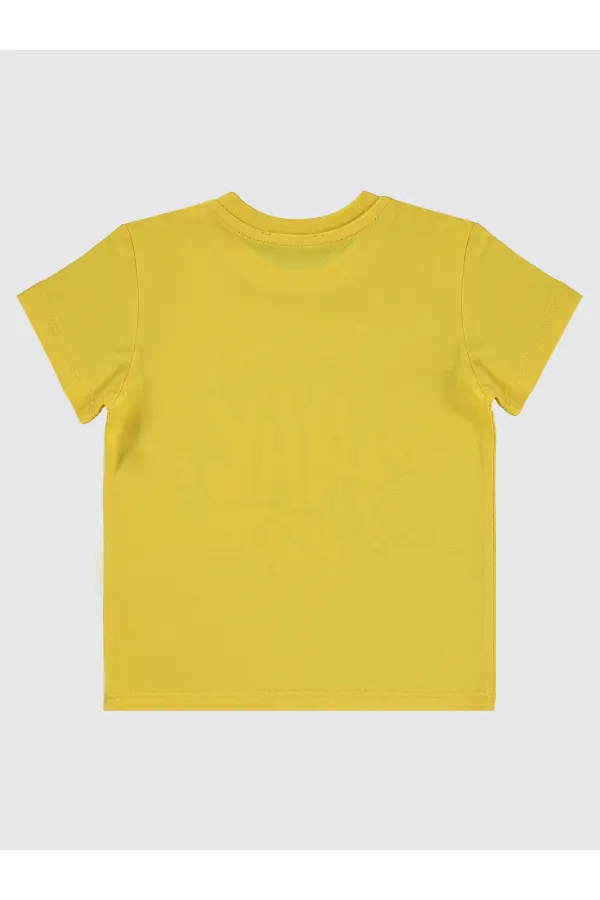 T-shirt jaune pour garçon de 2 à 5 ans - Emballage