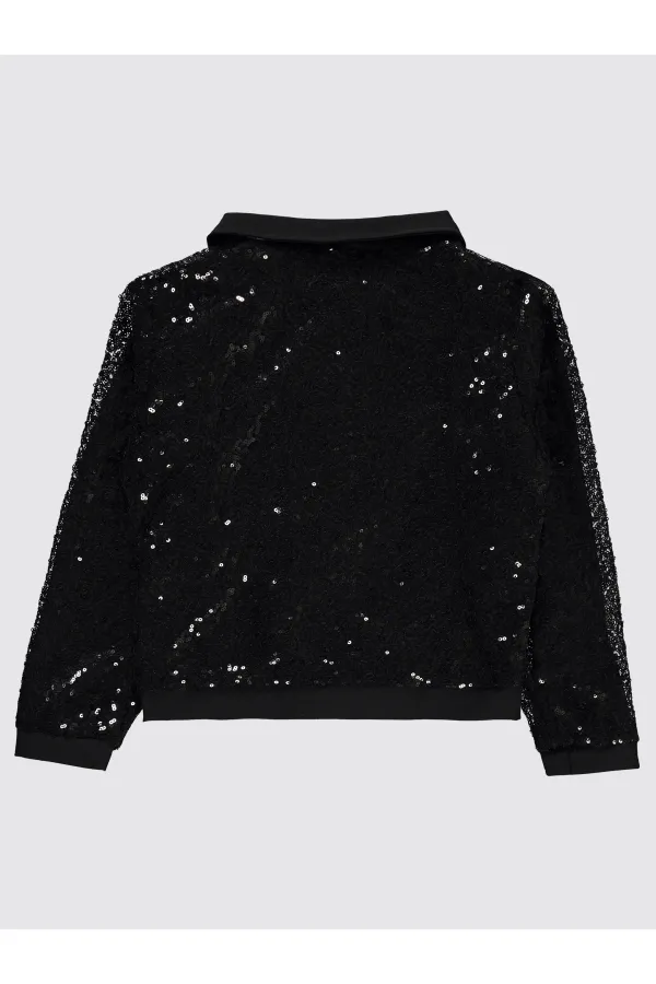 Veste noire pour fille de 6 à 9 ans - Emballage