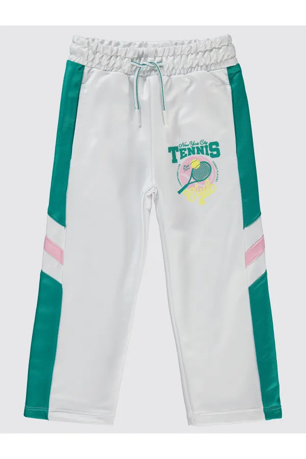 Bas de survêtement blanc pour fille (2-5 ans) - Lot