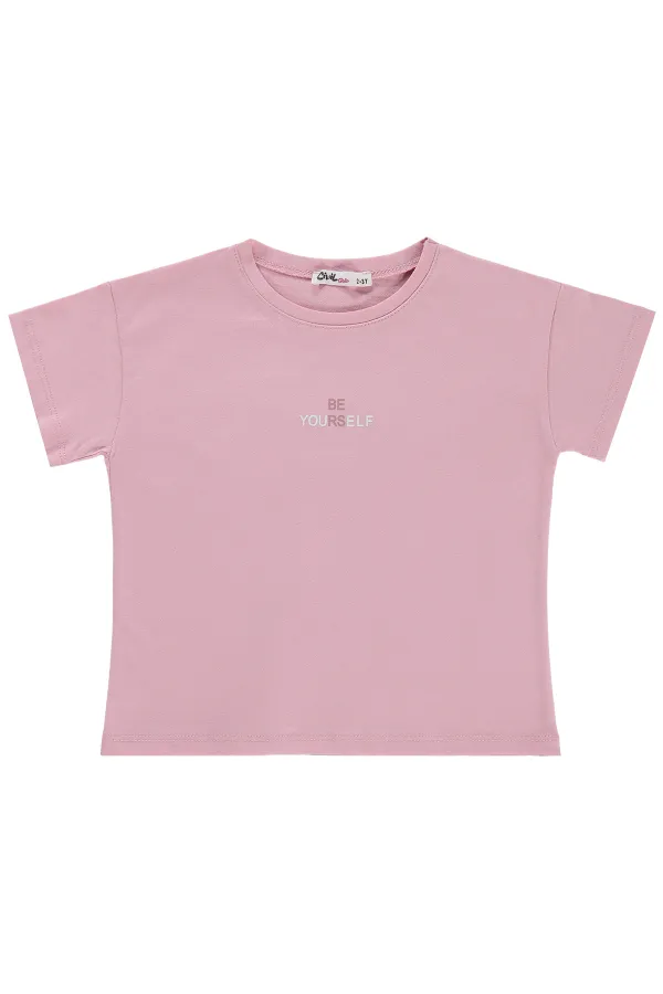 Kız Çocuk Tişört 2-5 Yaş Koyu Pembe - Paket