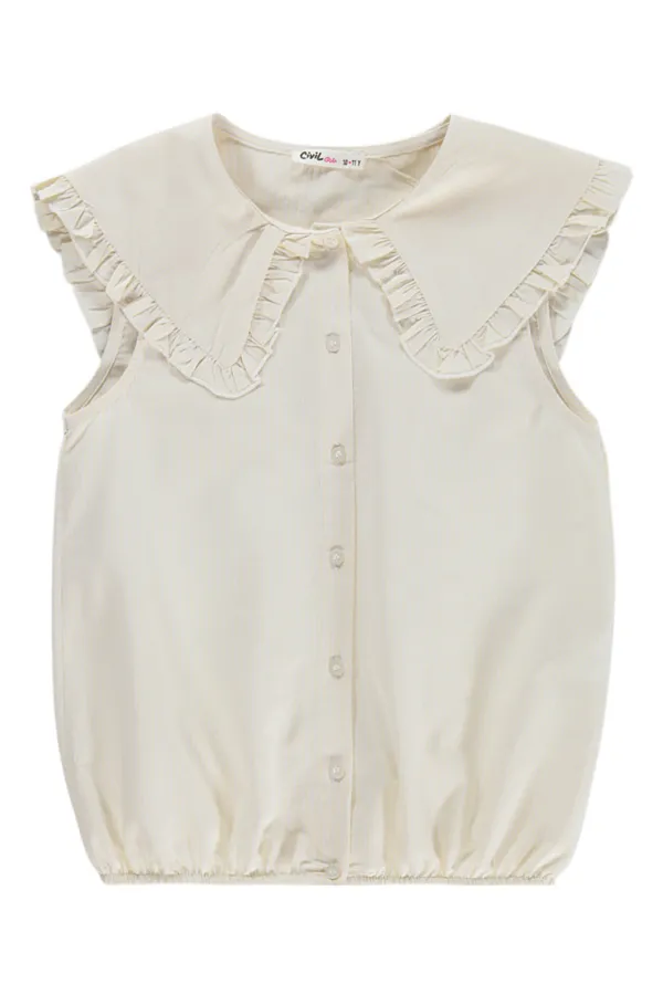 Girls' Shirt, Ages 10-13, Yellow - Package