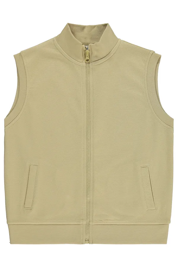 Erkek Çocuk Yelek 10-13 Yaş Vizon - Paket