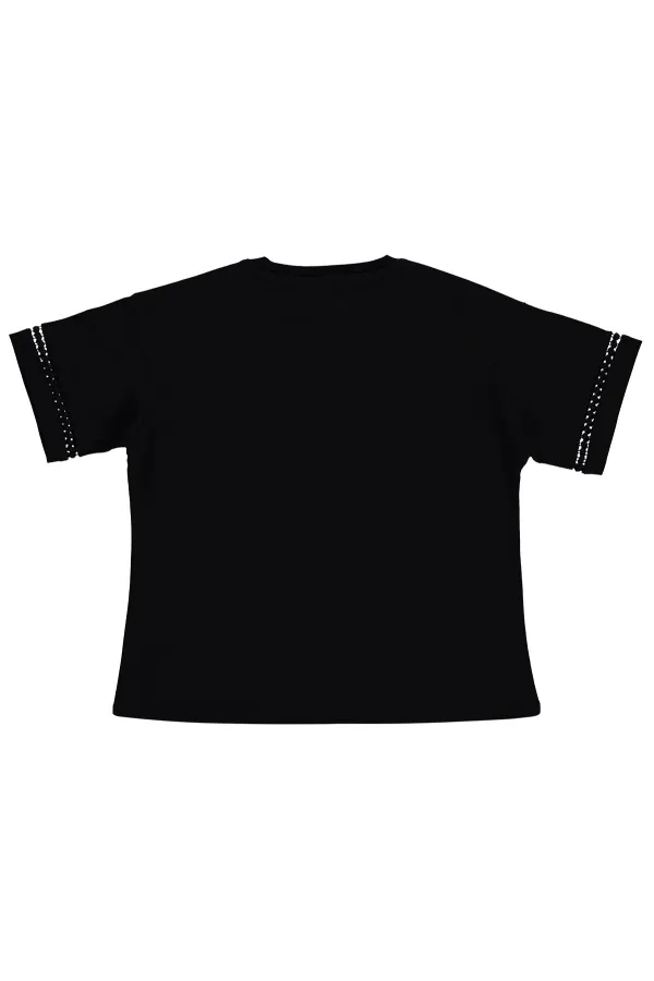 Girls' T-shirt, Ages 10-13, Black - Pack