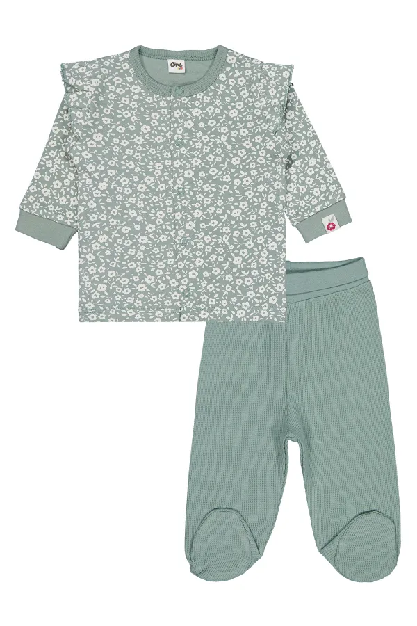 Baby Pajama Set 0-24 Months Green - Package