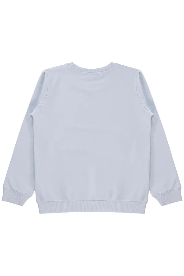 Kız Çocuk Sweatshirt 10-13 Yaş Açık Mavi - Paket