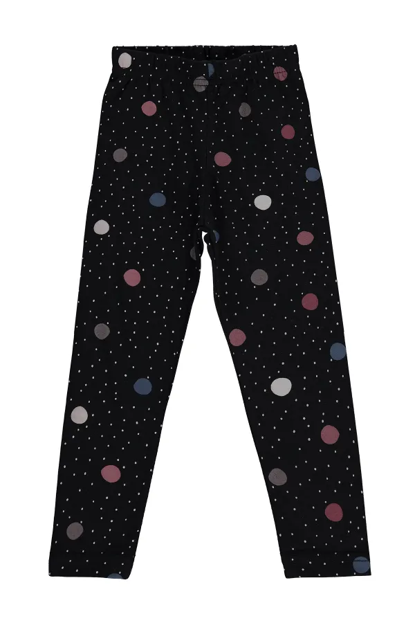 Leggings pour filles KM 6-9 ans Noir - Lot