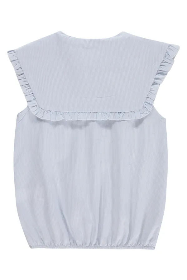 Kız Çocuk Gömlek 10-13 Yaş Gökyüzü Mavisi - Paket