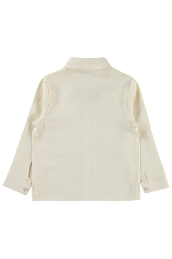 Boys' Shirt, Ages 10-13, Stone Color - Package