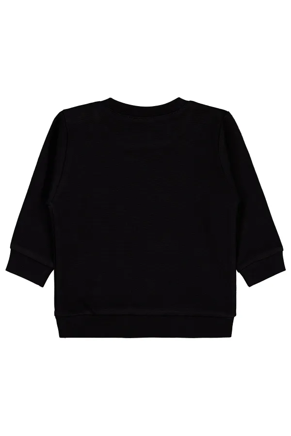 Bebek Sweatshirt 0-24 Ay Siyah - Paket Bebek Sweatshirt 0-24 Ay Siyah - Paket
