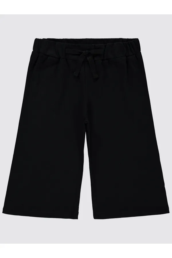 Kız Çocuk Kapri 10-13 Yaş Siyah - Paket