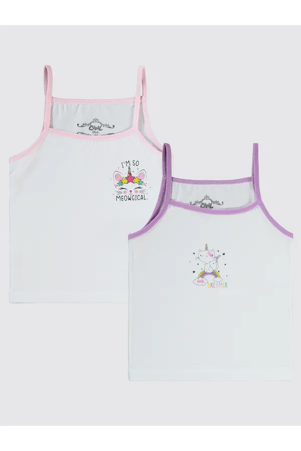 Kız Çocuk Atlet 2-9 Yaş Standart - Paket