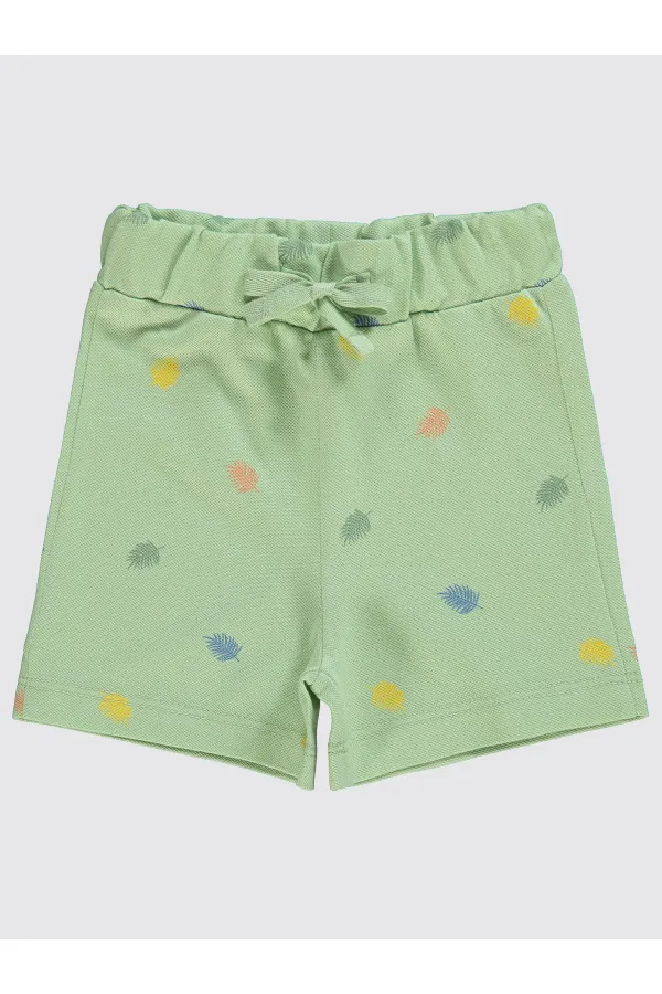 Baby Shorts 0-24 Months Soft Green - Pack