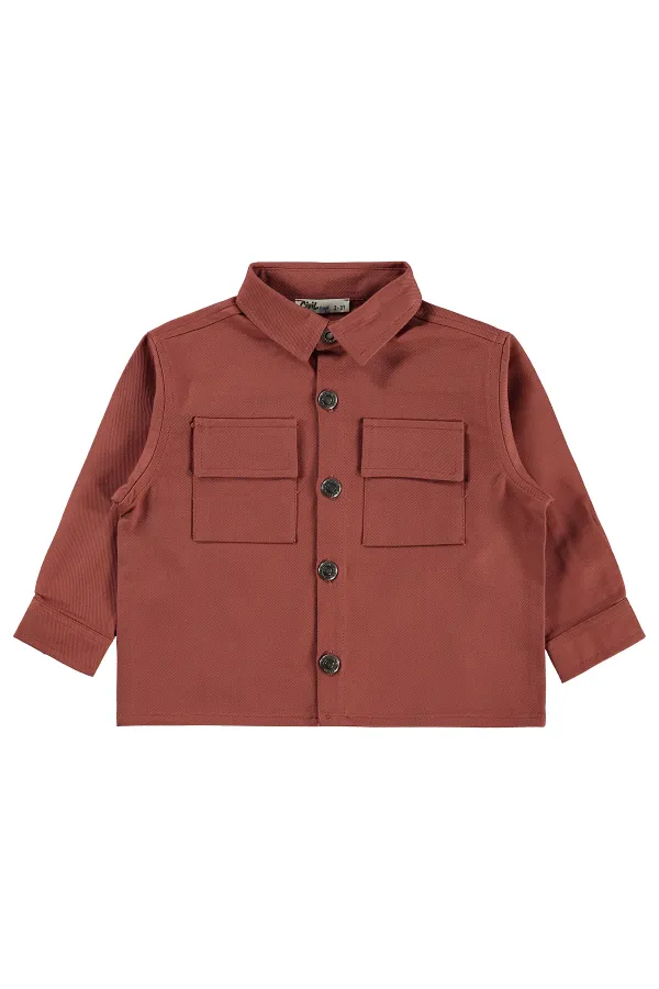 Boys' Shirt, Ages 2-5, Light Brown - Pack