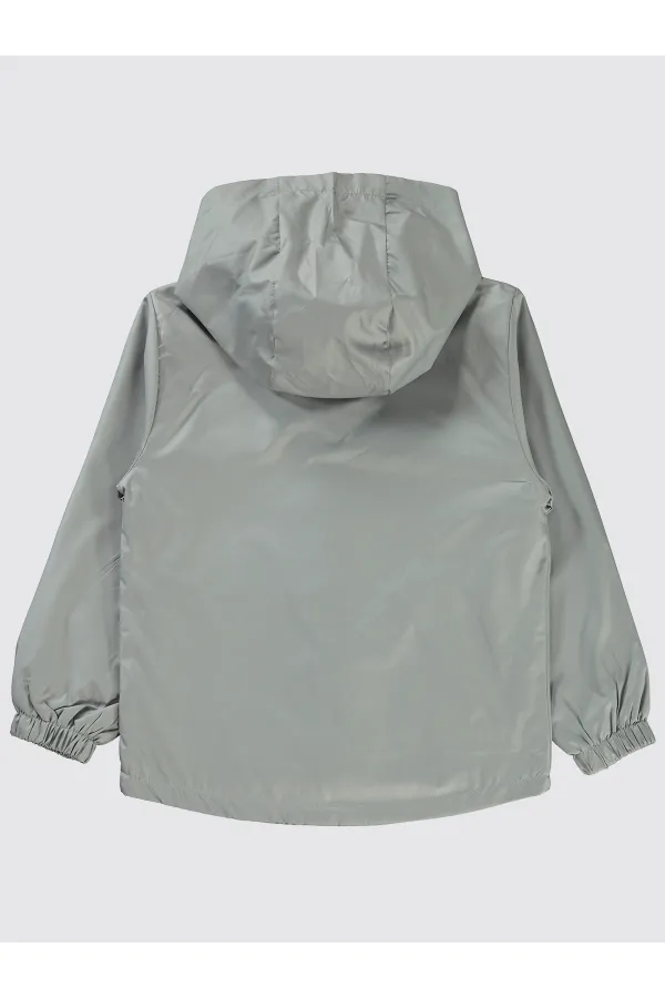 Erkek Çocuk Yağmurluk 6-9 Yaş Gri - Paket