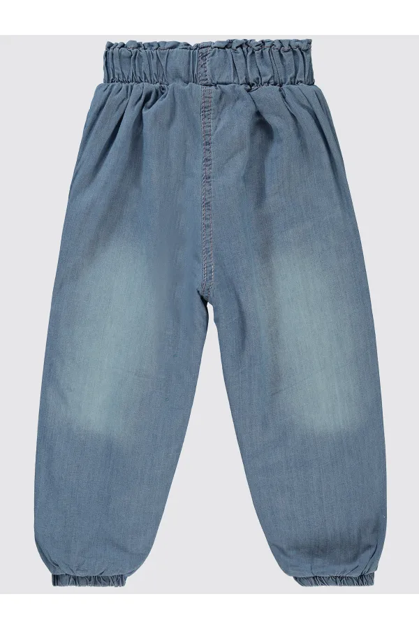 Kız Çocuk Pantolon 2-5 Yaş Açık Mavi - Paket