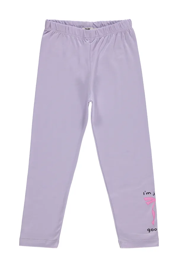 Leggings pour filles Km 6-9 ans Lavande douce - Lot