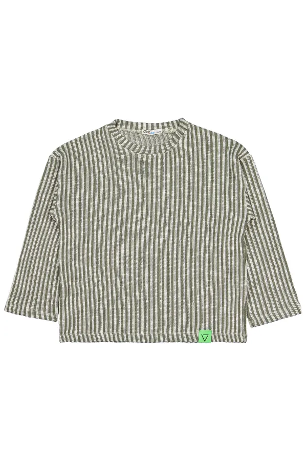 Erkek Çocuk Sweatshirt 6-9 Yaş Yeşil - Paket