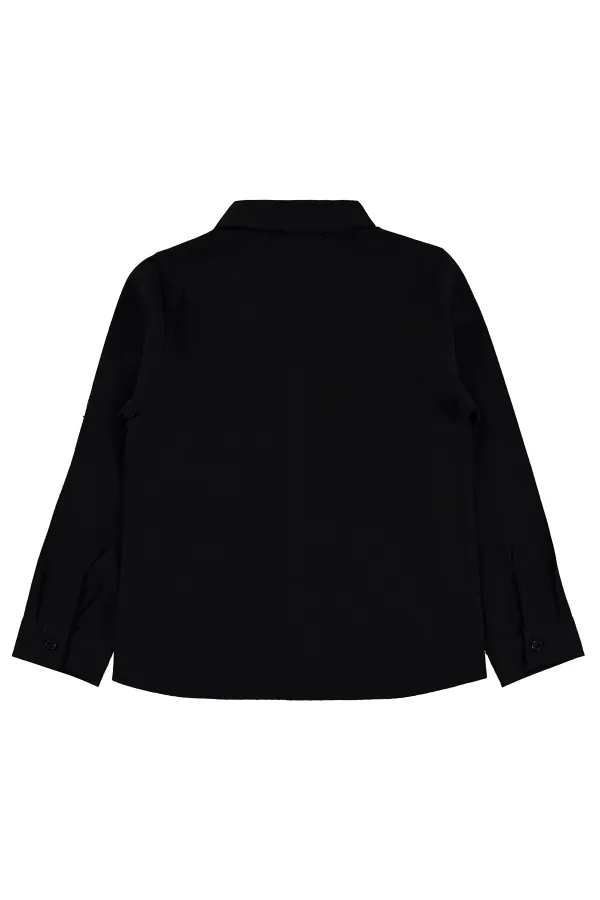 Boys' Shirt, Ages 10-13, Black - Pack