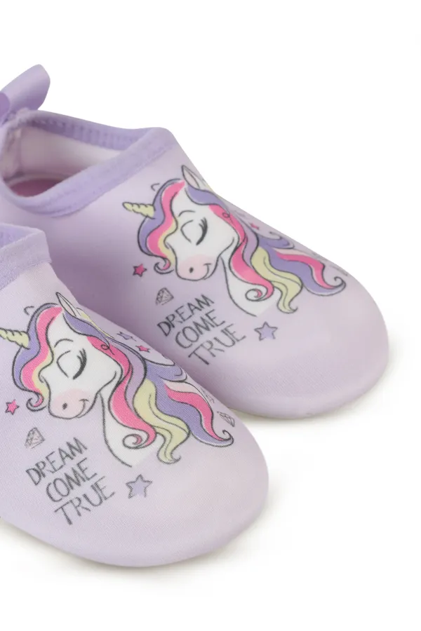 Kız Çocuk Deniz Ayakkabısı 21-25 Numara Lila - Paket