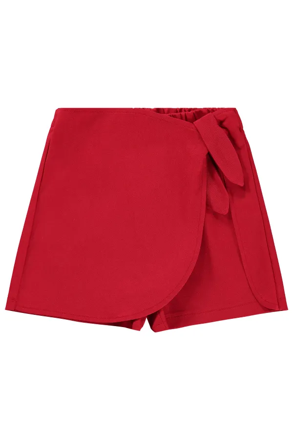 Kız Çocuk Etek 6-9 Yaş Kırmızı - Paket