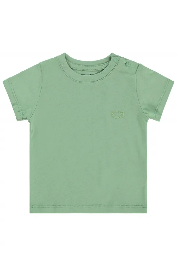 T-shirt bébé 0-24 mois kaki doux - Emballage