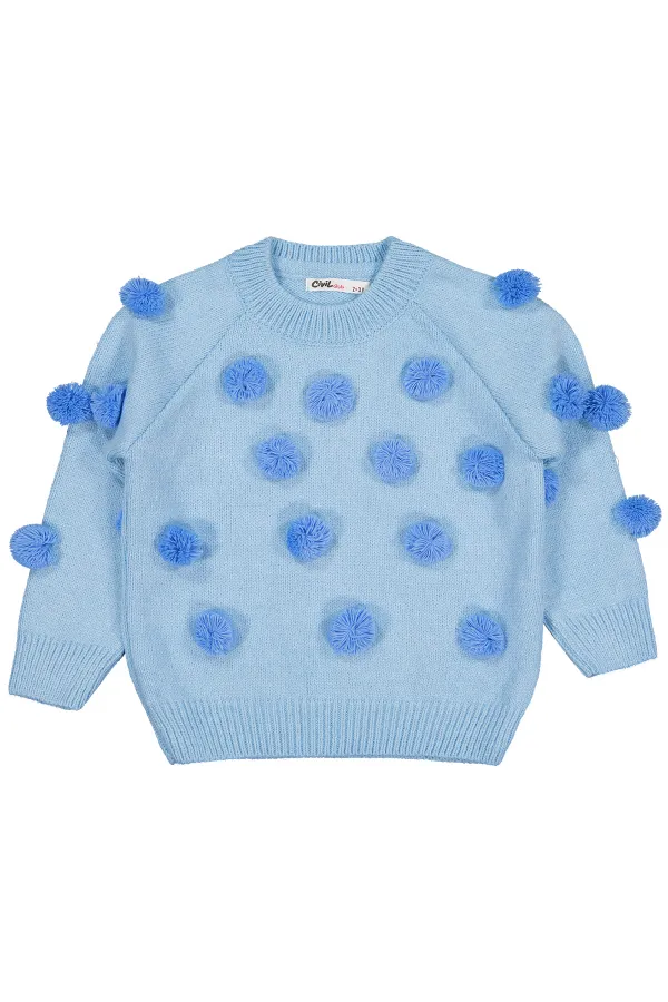 Pull bleu pour fille de 2 à 5 ans - Emballage
