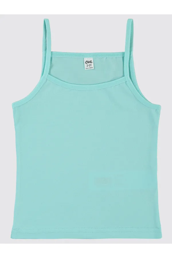 Débardeur pour fille de 2 à 9 ans, rose-menthe - Emballage