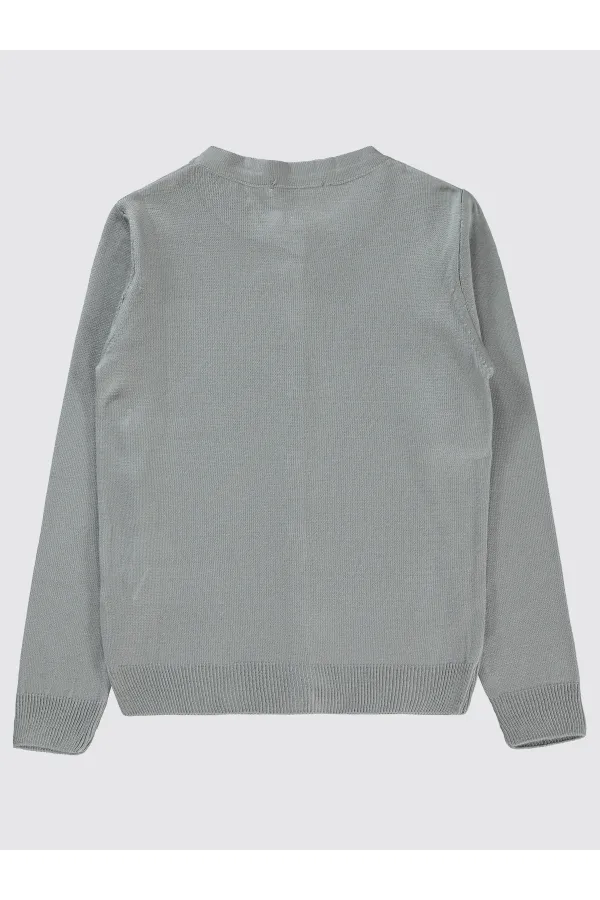 Girl Cardigan 6-9 Years Old Gray - Package