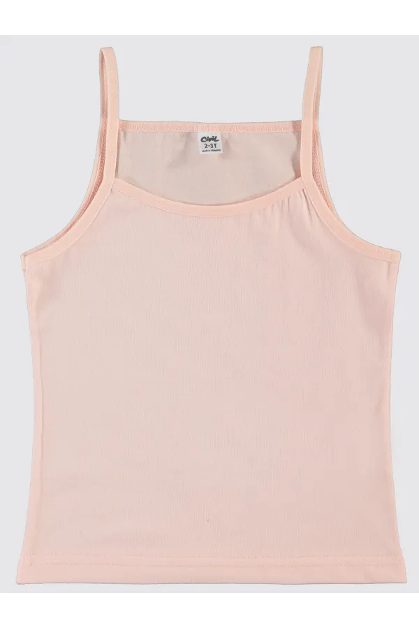 Débardeur fille écru-saumon - Emballage
