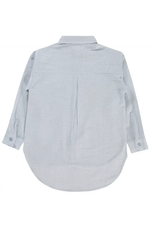 Girls' Shirt, Ages 6-9, Blue - Pack