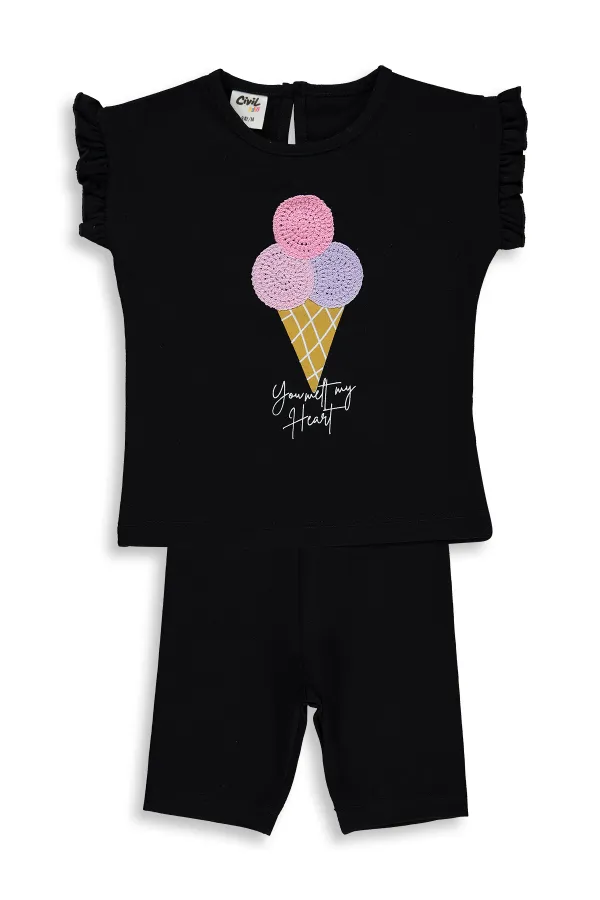 Ensemble bébé 0-24 mois noir - Emballage