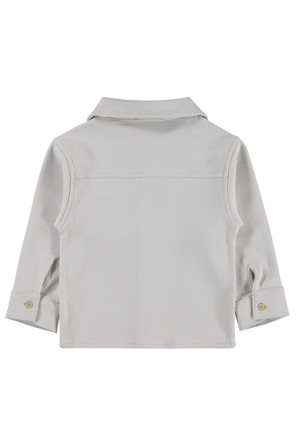 Erkek Çocuk Gömlek 2-5 Yaş Koyu Taş Rengi - Paket