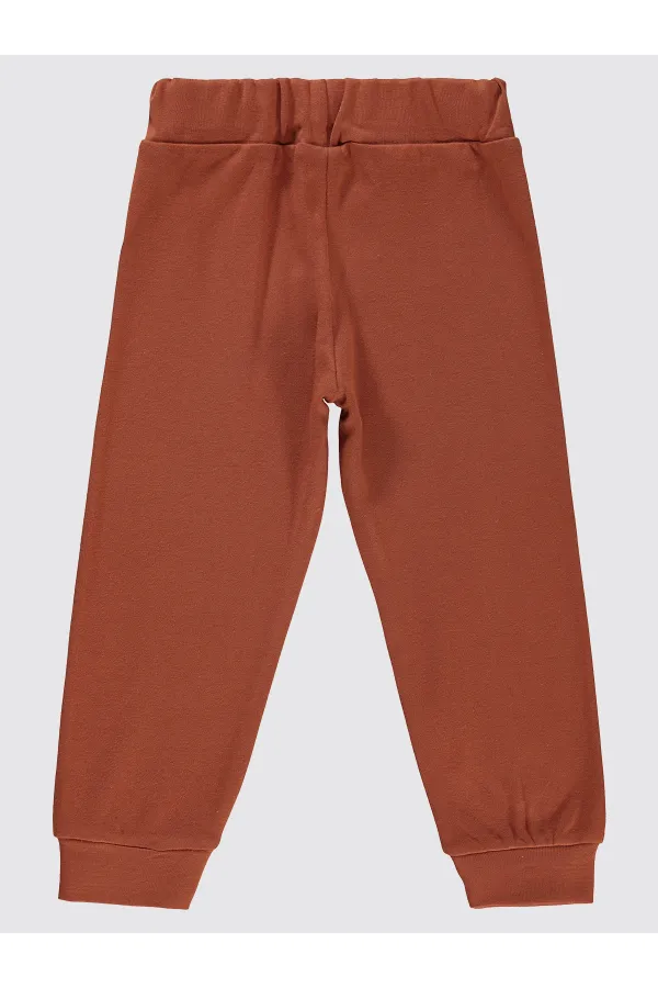 Boys Tracksuit Bottoms 2-5 Years Old Dark Copper - Pack